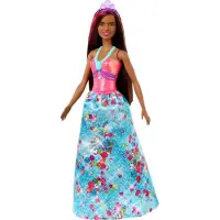 Barbie Dreamtopia Prinzessin Puppe (brünett und pinkfarbenes Haar), Anziehpuppe