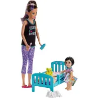 Barbie Skipper Babysitters Inc. Puppen und Schlafenszeit Spielset