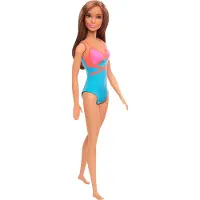 Barbie Mattel - Beach Puppe mit blauem Badeanzug
