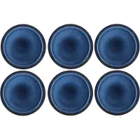 Bitz Teller Black Dark Blue 21 cm (6-teilig)