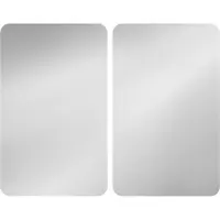 Wenko Abdeckplatten Kochfeld Universal Silber, 2er-Set