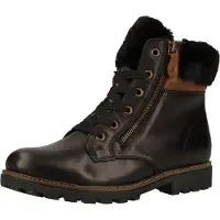 Remonte Schnürstiefel - Schwarz / Metallic Glattleder Größe: 36 Normal