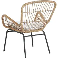 Beliani Bistro Set LABICO Naturfarben Beige Schwarz Beige 63x69x85