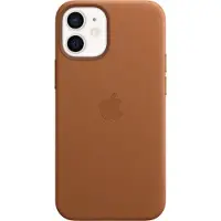 Apple Original iPhone 12 Mini Hülle - Echtes Leder - Backcover/Hard Case - Braun