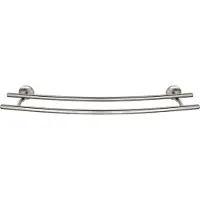 Wenko Handtuchstange Duo Cuba Matt, Handtuchhalter aus rostfreiem Zinkdruckguss Wenko Matt