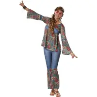 Dressforfun Faschingskostüm Hippie Girl Harmony – Damen – Größe XL