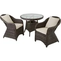 TecTake Aluminium Rattan Sitzgruppe Zürich wetterfest und UV-beständig