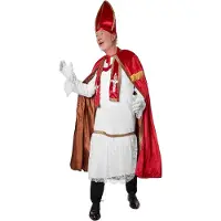 TecTake Herrenkostüm St. Nikolaus-Set dunkelrot