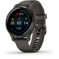 Garmin Venu 2S - S30852-H2751-B113 - 40 mm - Carbon-Schwarz - Sportuhr mit Band - Silikon - Handgelenkgröße: 110-175 mm