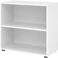 Hjh OFFICE PRO BETA 9 | Regal | 2 OH | 80 cm - Weiß