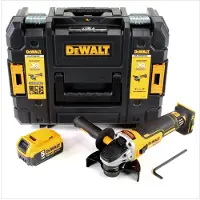 DeWalt DCG 405 NT Akku Winkelschleifer 18V 125mm Brushless + 1x Akku 5,0Ah + TSTAK - ohne Ladegerät
