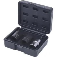 Ks Tools 150.2140, Steckschlüssel-Satz, 1/2", 3 Kopf/Köpfe, Chrom-Vanadium-Stahl, DIN 3120, ISO 1174, 365 g