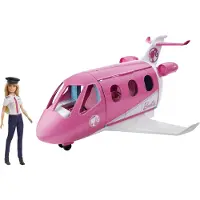 Barbie Dreamhouse Adventures Reise Traum-Flugzeug mit Puppe (blond), Karriere- , Pilotin, Puppen-Spielset, 3 Jahr(e), 3,3 kg