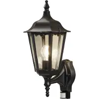 Konstsmide Firenze Bewegungsmelder schwarz lackiertes Aluminium, klares Glas 7236-750