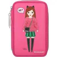 TOPModel 3-fach Federtasche Model pink