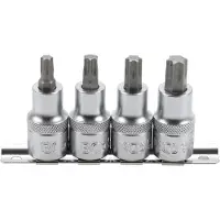 Bgs 8886 T-Profil Bit-Einsatz-Set, T40-T55, 12,5 (1/2"), 4-tlg.