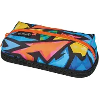 Herlitz Neon Art, Weiches Federmäppchen, Polyester, Mehrfarbig, Muster, Reißverschluss, Pubertät