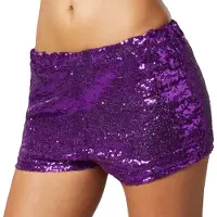 TecTake Pailletten-Shorts