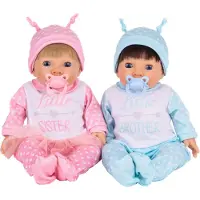 Tiny Treasures Puppen - Zwillinge - Bruder/Schwester-Outfit - - One Size - Puppen