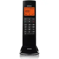 Brondi Lemure, DECT-Telefon, Kabelloses Mobilteil, Freisprecheinrichtung, 50 Eintragungen, Anrufer-Identifikation, Schwarz