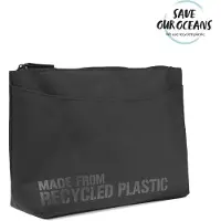 Studio - Men's Washbag 100% Recycled Plastic Black - Kulturbeutel