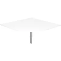 Hjh OFFICE PRO RT12 G - Trapezplatte 120x120 Weiß