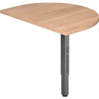 Hjh OFFICE PRO RA60 G - Ansatztisch 60x80 Nussbaum