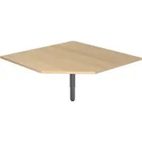 Hjh OFFICE PRO RT12 G - Trapezplatte 120x120 Eiche