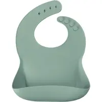 MinikOiOI silicone bib BASICS, River Green, 101020058