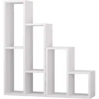 Homitis | Bücherregal Sule Wit Spaanplaat 42x89x20 cm | NADUVI