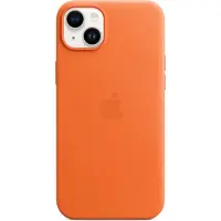 Apple Original iPhone 14 Plus Hülle - Echtes Leder - Backcover/Hard Case - Orange
