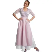 TecTake dressforfun - Maxi-Dirndl Neuschwanstein Modell 2 XXL - Faschingskostüm Kostüm Halloween Kostüm Karneval Kostüm Fasching Kostüm Party Kostüm - 304649