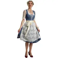 Dressforfun Faschingskostüm Midi-Dirndl Kleinwalsertal Modell 2 – Damen – Größe S