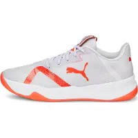 Puma accelerate Turbo Nitro II Indoor Court Schuhe Frühlingslaванда/Rot Explosion/Puma Weiß