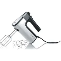 Severin HM 3841, Handmixer, Schwarz, Edelstahl, Schlagen, Kneten, Mixen, 1,25 m, Tasten, Leiter, DC