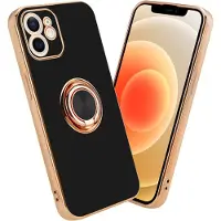 Cadorabo Hülle für Apple iPhone 11 im TPU mit Kameraschutz und Ring LM089 Style