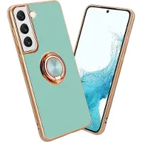 Cadorabo Hülle für Samsung Galaxy S22 PLUS im TPU mit Kameraschutz und Ring LM089 Style
