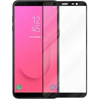 Cadorabo Fullcover Display Schutzglas für Samsung Galaxy J8 2018 Retail Packaging