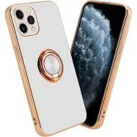 Cadorabo Hülle für Apple iPhone 11 PRO MAX im TPU mit Kameraschutz und Ring LM089 Style