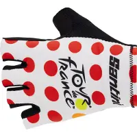 Santini Tour De France Official Gpm Leader Kurze Handschuhe