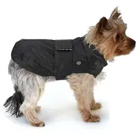Croci Spa Montreal Regenmantel für Hunde schwarz 45cm