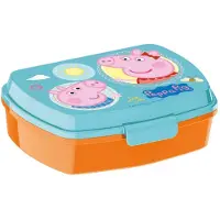 Pipsa Possu Brotdose Having Fun, Blau/Orange
