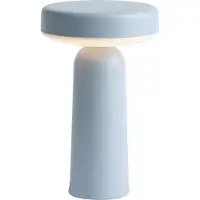 Muuto Ease Portable Tischleuchte Light Blue - , dimmbar, Blau, für Wohnzimmer, Kunststoff