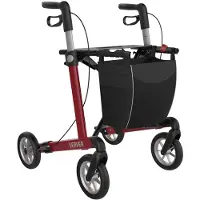 Rehasense Server L Komfort Softrad Rollator weinrot 1 St