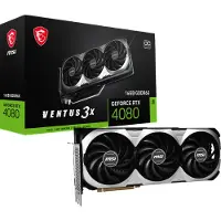 MSI VENTUS RTX 4080 16GB 3X OC, GeForce RTX 4080, 16 GB, GDDR6X, 256 Bit, 7680 x 4320 Pixel, PCI Express 4.0