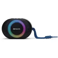 Aiwa BST-330BL, 10 W, 60 - 20000 Hz, Verkabelt & Kabellos, 10 m, Tragbarer Stereo-Lautsprecher, Schwarz, Blau