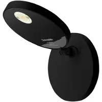 Artemide Demetra Spotlight LED-Wandlampe, 3.000 K, schwarz - , Demetra Spotlight, Schwarz, für Wohnzimmer, Metall, Design