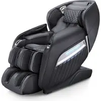 Naipo Massagesessel Shiatsu Massagestuhl Zero Gravity für Ganzkörper, mit Heizung, SL Track, Klopfen, Kneten, Luft-Massage-System, USB, Bluetooth 3D Surround Sound Musik, Für Zuhause und Büro, Schwarz