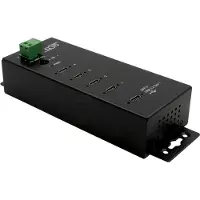 EXSYS EX-1144HMVS, USB 3.2 Gen 1 (3.1 Gen 1) Type-C, USB 3.2 Gen 1 (3.1 Gen 1) Type-C, Schwarz, Metall