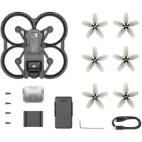 DJI Avata, 4 Rotoren, 3840 x 2160 Pixel, 10000 m, Eingebauter Prozessor, Schwarz, Grau